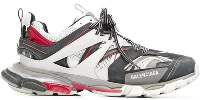 Pre-owned Balenciaga  Track White Grey Red In White/grey-red
