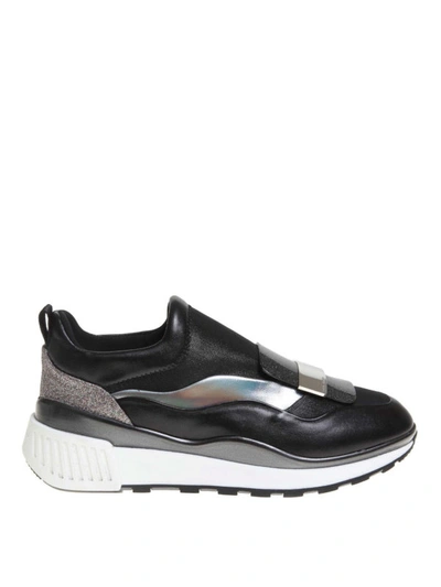 Sergio Rossi Sr1 Running Sneakers In Black