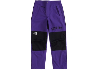 Pre-owned Supreme The North Face Arc Logo Mountain Pant Purple