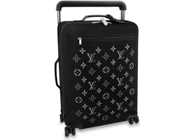 Pre-owned Louis Vuitton  Horizon Suitcase Soft Jacquard 55 Black