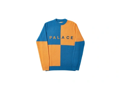 Pre-owned Palace Batton-berg Knit Orange/blue