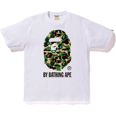 Pre-owned Bape Abc By Bathing Tee White/green