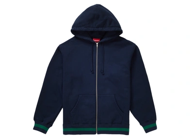 Old english stripe zip up sweatshirt online