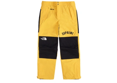 Pre-owned Supreme  The North Face Arc Logo Mountain Pant Yellow