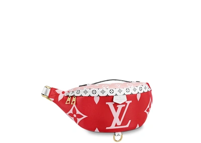 Pre-owned Louis Vuitton Bumbag Monogram Giant Red/pink