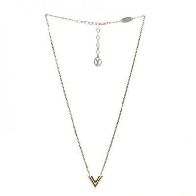Pre-owned Louis Vuitton  Necklace Essential V Gold