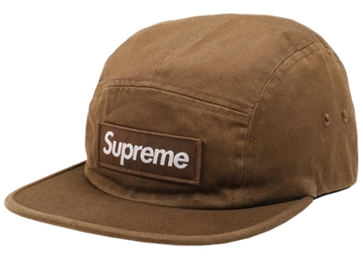 Pre-owned Supreme Washed Chino Twill Camp Cap (fw18) Moss