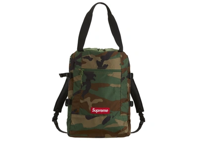 Pre-owned Supreme  Tote Backpack Woodland Camo