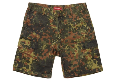 Pre-owned Supreme Cargo Short (ss19) Olive German Camo