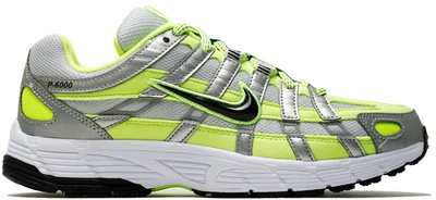 Pre-owned Nike P-6000 Naked (women's) In Volt/black-metallic Silver