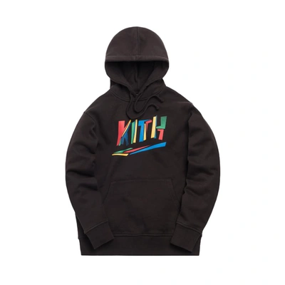 Pre-owned Kith  Fractured Hoodie Espresso
