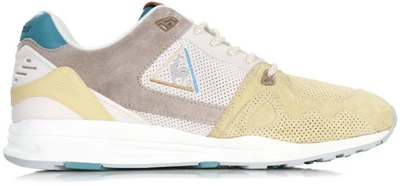 Pre-owned Le Coq Sportif  Lcs R1000 Sneakers 76 The Gaurdian Of The Sea In Sand/deep Teal