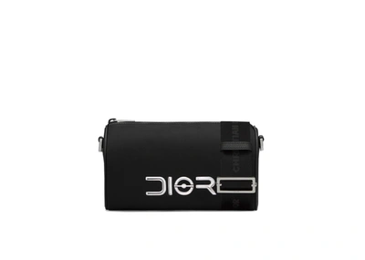 Pre-owned Dior X Sorayama Roller Messenger Bag Nylon Black