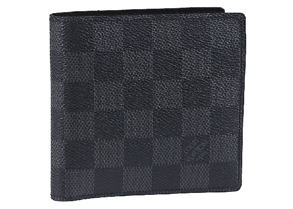 Pre-Owned Louis Vuitton Marco Wallet Damier Graphite Black/grey | ModeSens