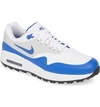 Nike Air Max 1 Golf Sneaker In White/ Game Royal/ Grey