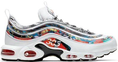 Pre-owned Nike Air Max Plus 97 City Pride Miami In White/black-habanero Red-dynamic  Yellow-neptune Green | ModeSens