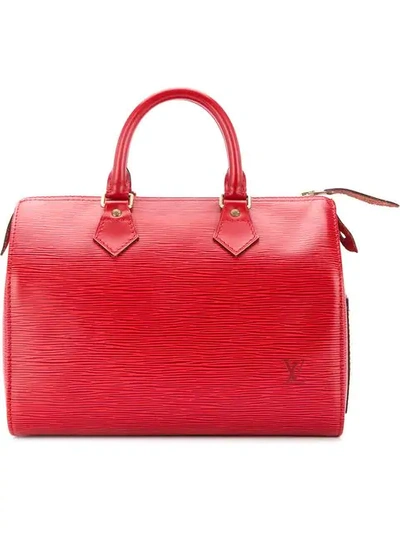 Pre-owned Louis Vuitton Speedy 25 Handbag - Red