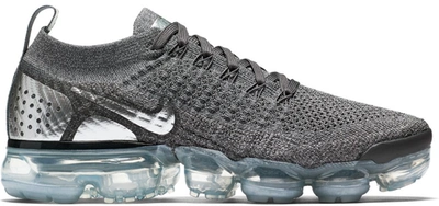 Pre-owned Nike Air Vapormax Flyknit 2 Dark Grey Chrome (women's) In Dark Grey/chrome-dark Grey-cool Grey