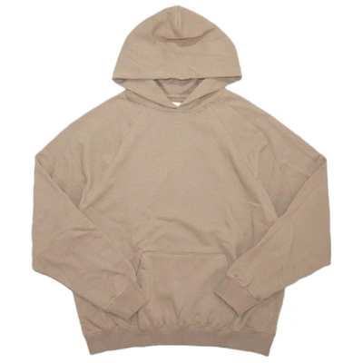 Pre-owned Fear Of God  Fog Essentials Pullover Hoodie Stucco