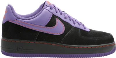 Pre-owned Nike  Air Force 1 Low Charles Barkley Suns Away In Black/varsity Purple-orange Blaze
