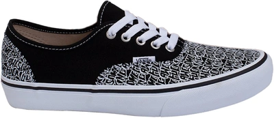 Pre-owned Vans  Authentic Fucking Awesome Black In Black/true White
