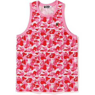 Pre-owned Bape  Abc One Point Tank Top Pink