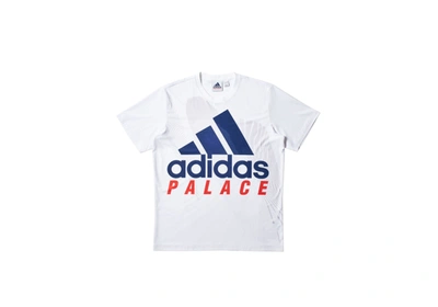 Pre-owned Palace  Adidas On Court Interview Tee White
