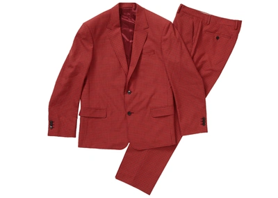 Pre-owned Supreme  Plaid Suit Red