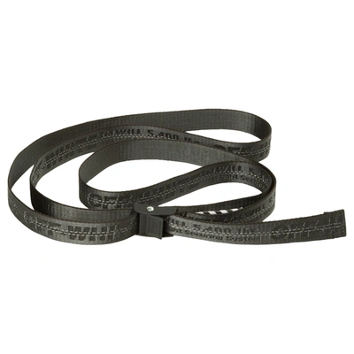 Pre-owned Off-white Mini Industrial Belt (ss19) Black