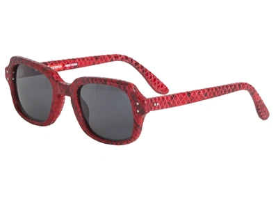 Pre-owned Supreme  Marvin Sunglasses Red Snakeskin