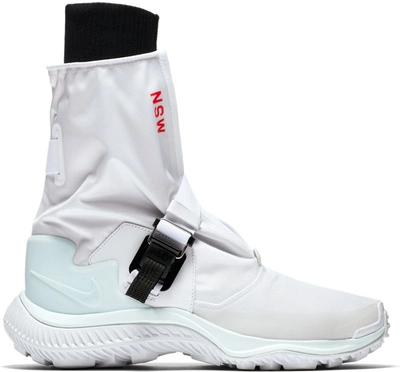 Pre-owned Nike Nsw Gaiter Boot Barely Green (women's) In White/black-pure Platinum-barely Green