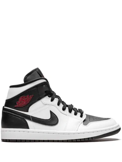 Jordan Air  1 Mid Reverse Black Toe In White