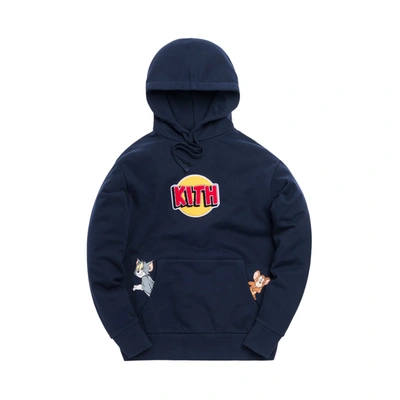 XS】KITH X TOM & JERRY HOODIE NAVY | hartwellspremium.com