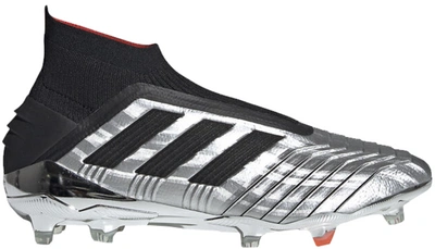 Pre-owned Adidas Originals  Predator 19+ Firm Ground Cleat Silver Black Red In Silver Metallic/core Black/hi-res Red