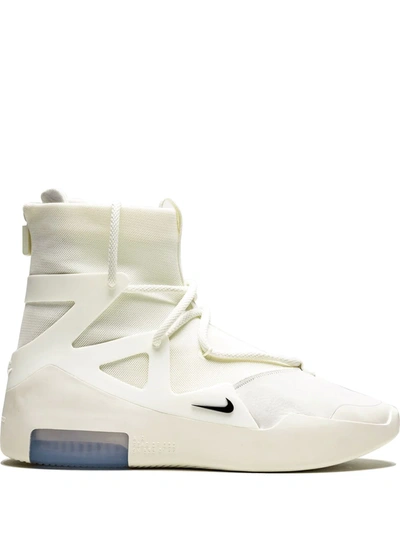 Nike Air Fear Of God 1 "sail" Trainers In Sail/black