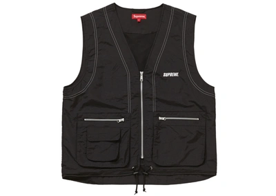 Pre-owned Supreme  Nylon Cargo Vest Black