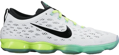 Pre-owned Nike Zoom Fit Agility White Black Green Glow Volt (women's) In White/black-green Glow-volt Ice