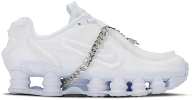 Pre-owned Nike Shox Tl Comme Des Garcons White (women's) In White/white-white