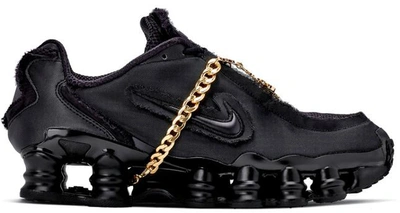 Pre-owned Nike Shox Tl Comme Des Garcons Black (women's) In Black/black-black