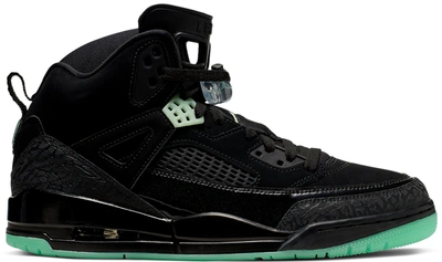 Pre-owned Jordan  Spizike Black Green Glow In Black/anthracite-green Glow