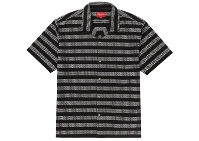 Pre-owned Supreme Key Stripe S/s Shirt Black