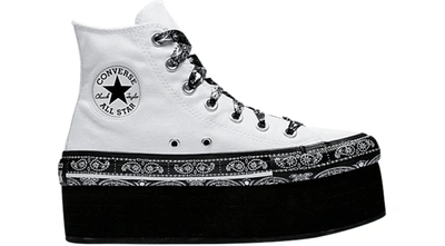 Pre-owned Converse Chuck Taylor All Star Platform High Miley Cyrus White (women's)