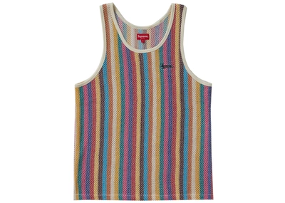 Pre-owned Supreme  Knit Stripe Tank Top Multicolor