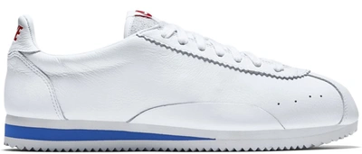 Pre-owned Nike  Classic Cortez Swooshless White In White/varsity Red-varsity Royal-white