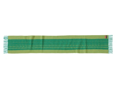 Pre-owned Supreme  Logo Repeat Scarf Green