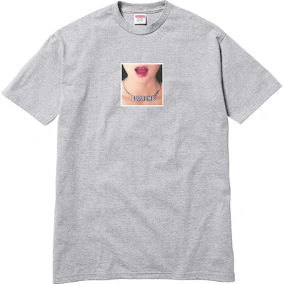 Pre-owned Supreme  Necklace Tee Heather Grey