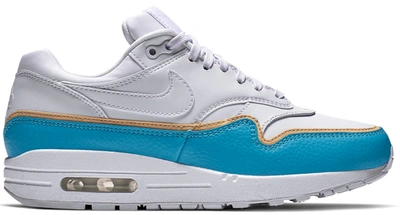 Pre-owned Nike Air Max 1 Liner White Blue (women's) In White/blue-tan