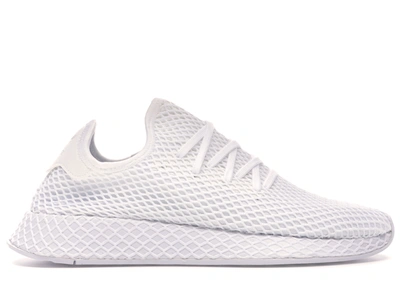 Pre-owned Adidas Originals Deerupt Triple White In Running White/running  White/running White | ModeSens