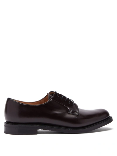 Church's Shannon 2 Lace-up Leather Derby Shoes In Red