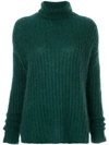 Marni Turtleneck Knit Jumper In Green